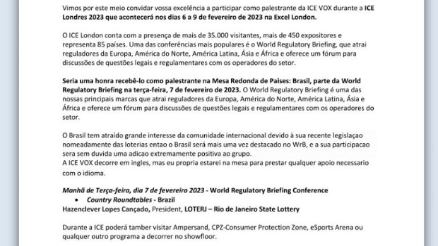 Presidente da Loterj fará palestra sobre regulação de loterias e planos para o Rio de Janeiro na ICE
