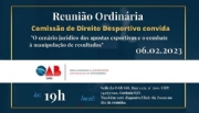 OAB de Goiás vai se reunir para discutir apostas esportivas e manipulação de resultados