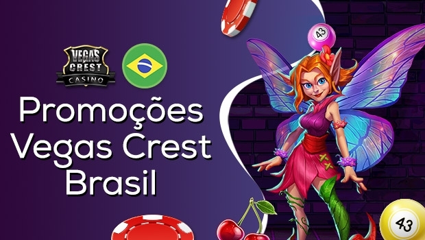 Vegas Crest Casino Brasil lança promoções de fevereiro