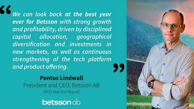 Betsson reports “best ever year” following record Q4