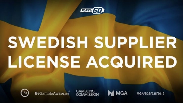 Play'n GO obtém licença de fornecedor sueco