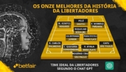 Betfair convoca ChatGPT para listar os 11 jogadores de um time ideal da história da Libertadores