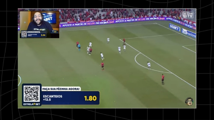 CazéTV lança “Central da Bet” durante transmissão de jogos para empresas de apostas esportivas