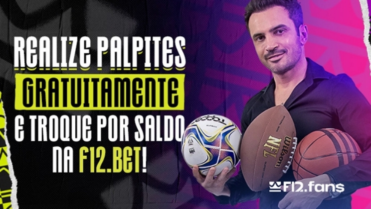 Grupo F12 lança plataforma gratuita para apostas esportivas com prêmios em dinheiro