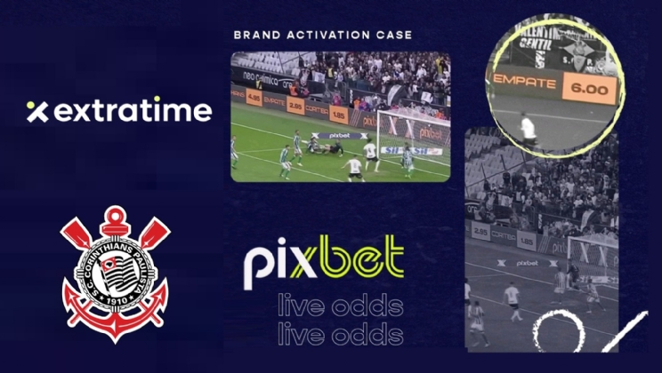 Com tecnologia da Extratime, odds em tempo real da Pixbet inovam nas placas da Neo Química Arena