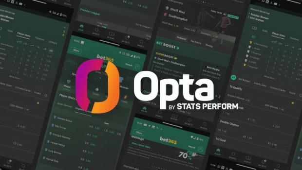 bet365 expande parceria com Stats Perform para o feed de dados Opta
