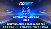 1xBet chegou à prestigiosa final do EGR Operator Awards 2024