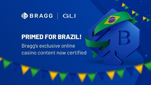 Bragg recebe certificação da GLI no Brasil para seu conteúdo exclusivo de cassino online