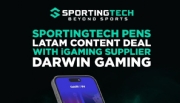 Sportingtech firma acordo de conteúdo para LatAm com o fornecedor de iGaming Darwin Gaming