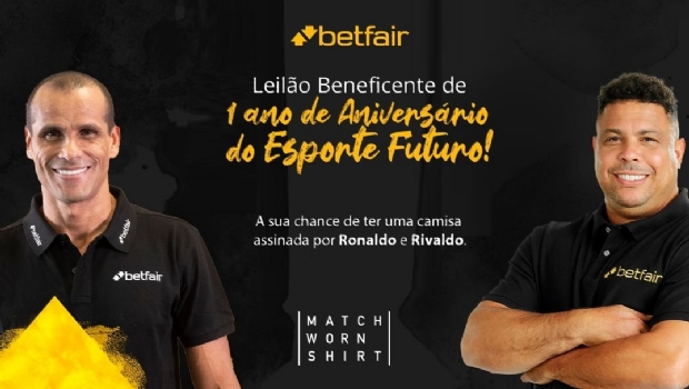 Betfair promotes auction of Rivaldo and Ronaldo signed shirts for the ‘Esporte Futuro’ project