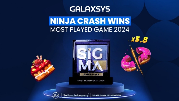 Galaxsys Ninja Crash lands “Most Played Game” at the SiGMA Americas Awards
