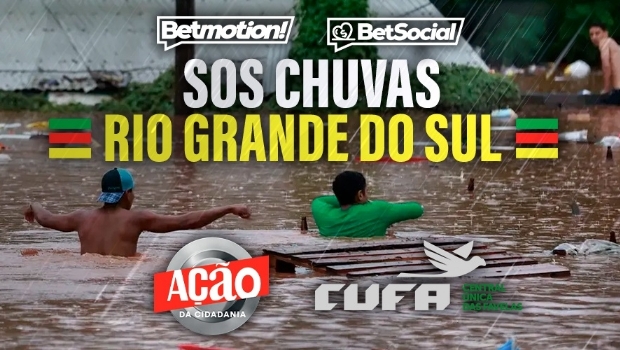 Betmotion lidera campanha de auxílio às vítimas das chuvas no Rio Grande do Sul