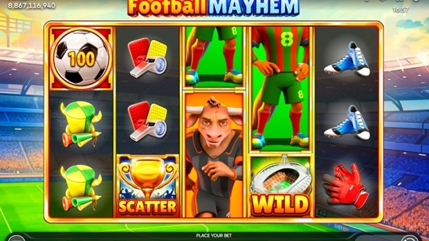 Endorphina lança o popular jogo de slot Football Mayhem