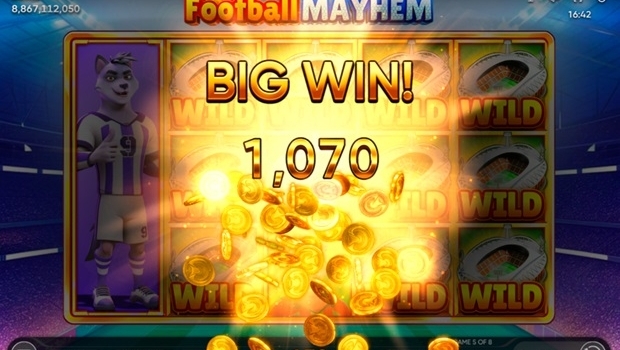 Endorphina lança o popular jogo de slot Football Mayhem