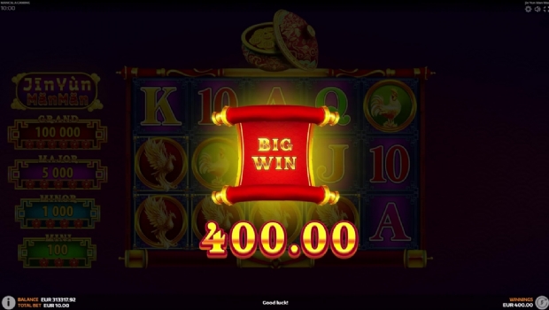 Mancala Gaming brings golden opportunities with its new title Jin Yùn Man Man