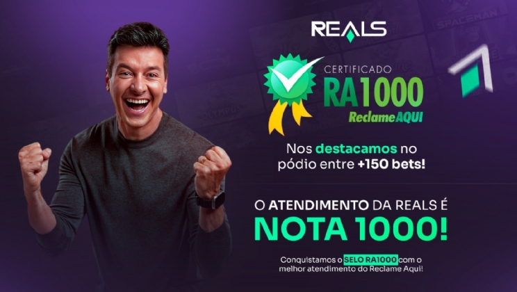 Reals obtém selo máximo de atendimento ao cliente do site Reclame AQUI
