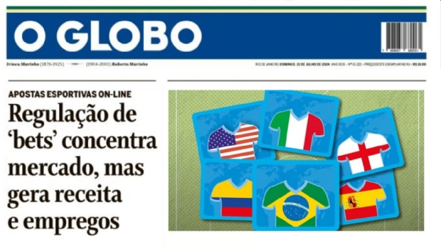 O Globo defende com ênfase regulação das bets no Brasil para gerar impostos, empregos e controles