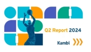 Kambi tem saldo positivo no segundo trimestre de 2024, com receita aumentando para € 45,7 milhões