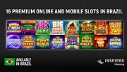 Inspired lançará 16 jogos de slot no Brasil, dando início ao mercado de iGaming
