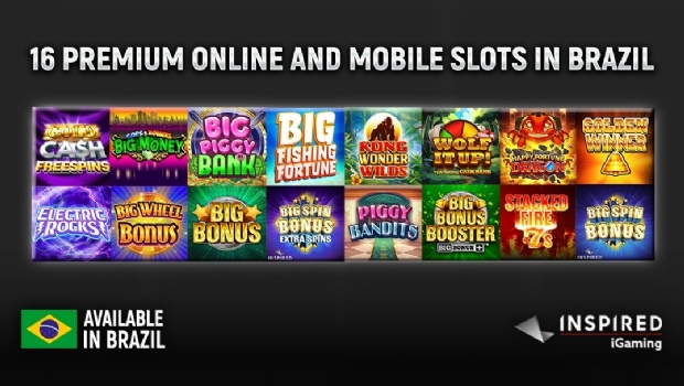 Inspired lançará 16 jogos de slot no Brasil, dando início ao mercado de iGaming