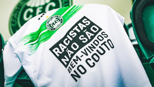 Reals Bet gives up prime space on Coritiba's shirt to spread message against racism