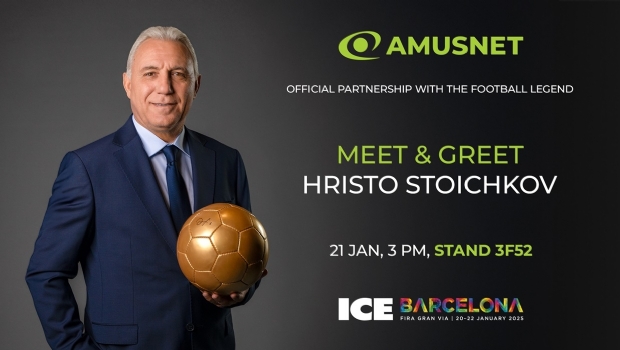 With a stellar appearance by Hristo Stoichkov, Amusnet promises a great show at ICE Barcelona