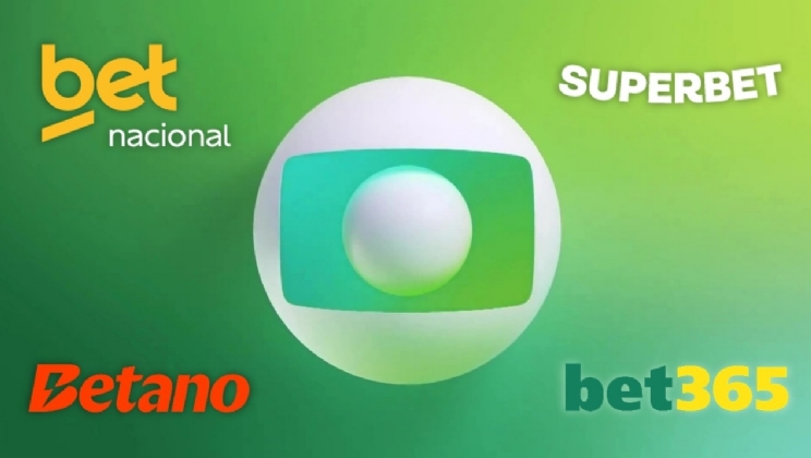 Betnacional, Superbet, Betano e bet365 serão as bets patrocinadoras da Globo em 2026