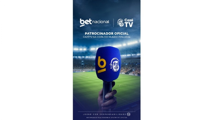 Betnacional anuncia patrocínio à cobertura da Copa do Mundo 2026 na CazéTV