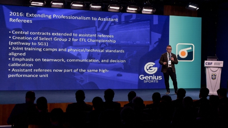 Genius Sports apresenta sua tecnologia de impedimento semiautomático no GT de Arbitragem da CBF