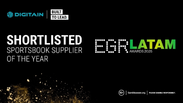 Plataforma de apostas esportivas da Digitain brilha no EGR LatAm Awards