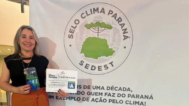 Lottopar é certificada com o Selo Clima Paraná 2025