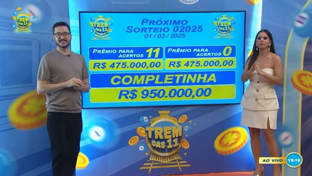 Trem das 11 premia 1.227 pessoas em Minas Gerais e acumulado vai a R$ 950 mil