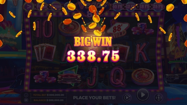 Girar para ganhar na Sin City com o mais novo slot da Vibra: Vegas 88