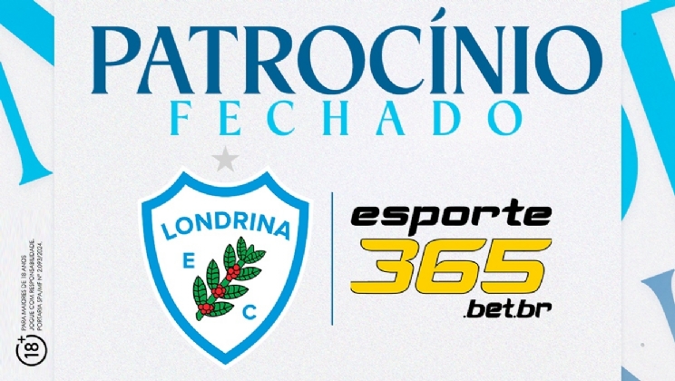 Londrina Esporte Clube SAF fecha contrato com a Esporte365 como patrocinadora máster