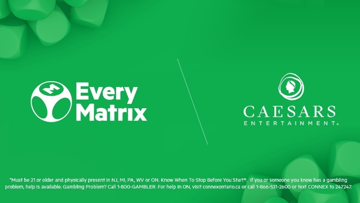 EveryMatrix conclui lançamento de conteúdo iGaming com a Caesars Entertainment