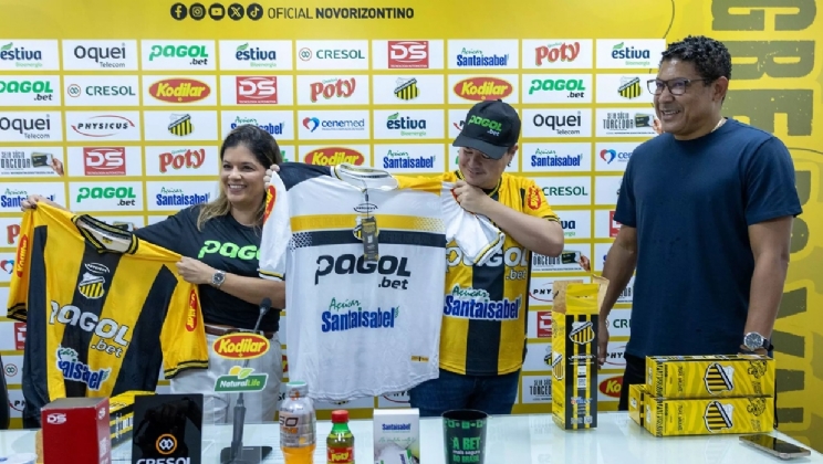 Novorizontino anuncia Pagol como novo patrocinador máster