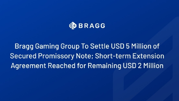 Bragg Gaming Group to settle US$ 5 million of secured promissory note