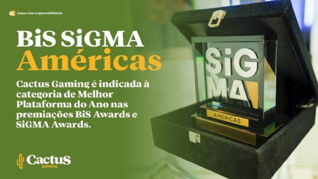 Cactus Gaming é indicada à categoria de “Melhor Plataforma 2025” nos prêmios BiS e SiGMA