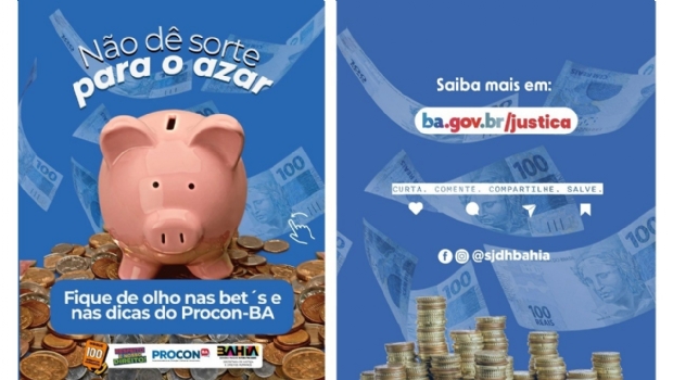 Consumer protection program in Bahia warns about sports betting, recommends authorized operators
