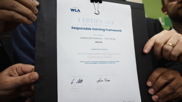 Lottopar conquista Certificação Nível II em Jogo Responsável da WLA e se torna pioneira no Brasil