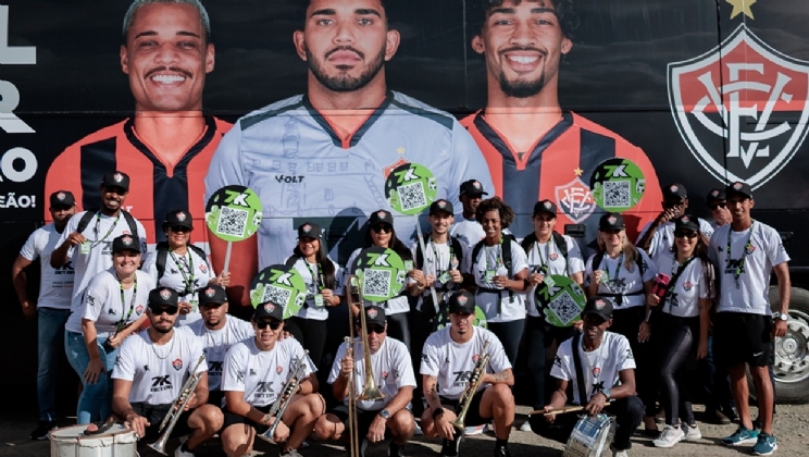 7K realiza ação especial no duelo entre suas equipes patrocinadas: Vitória e Santos