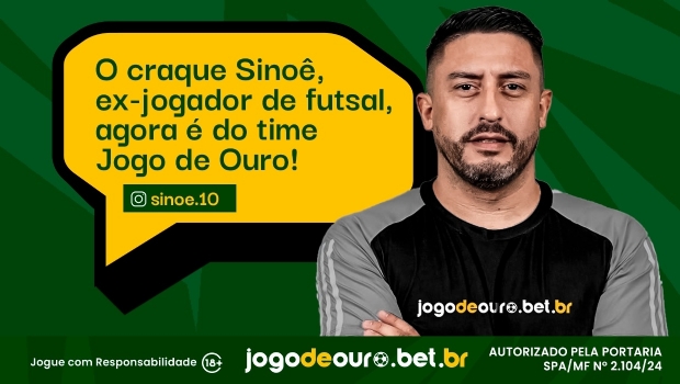 Jogodeouro.bet.br partners with Brazilian futsal star Sinoê