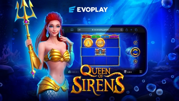 Evoplay zarpa com seu novo slot mitológico Queen of Sirens
