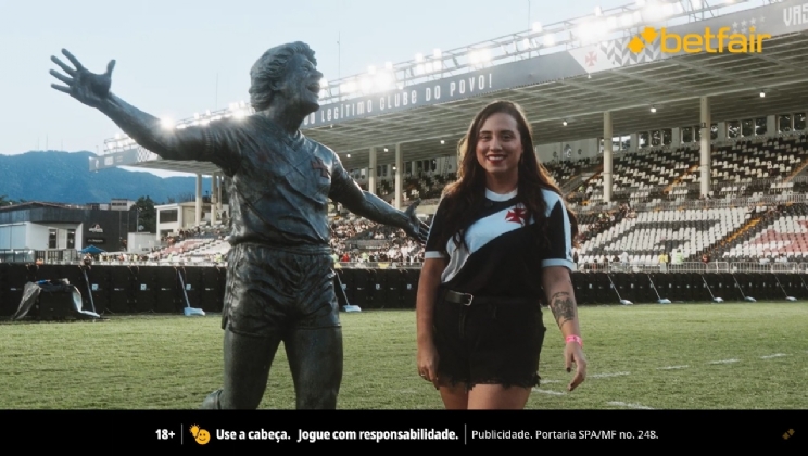 Bruna Teixeira é homenageada pela Betfair com uma experiência inesquecível em São Januário