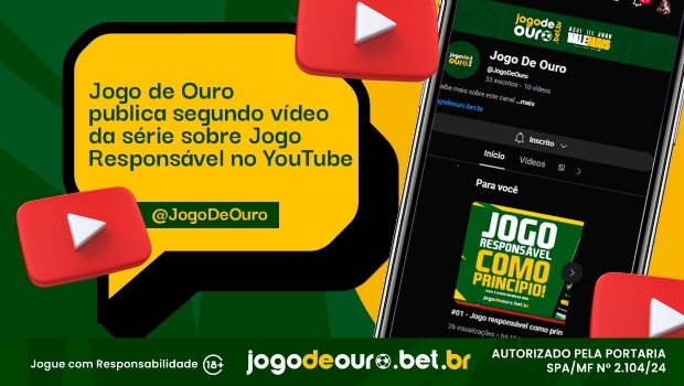 Jogo de Ouro releases second video in the series on Responsible Gaming on YouTube