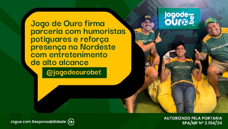 Jogo de Ouro firma parceria com humoristas potiguares e reforça presença no Nordeste