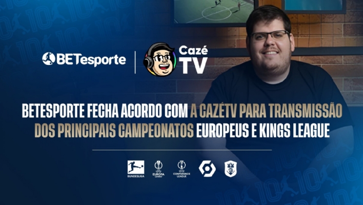 BETesporte fecha acordo de patrocínio com a CazéTV
