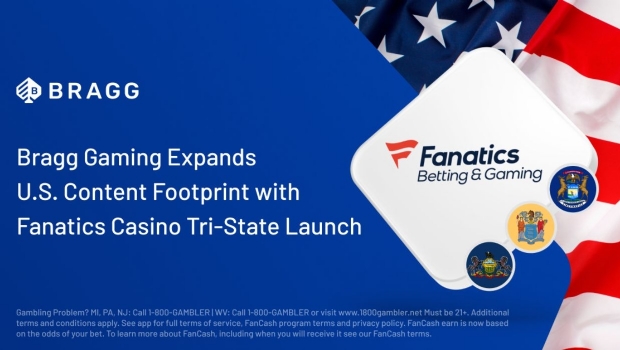 Bragg Gaming amplia presença nos EUA com Fanatics Casino