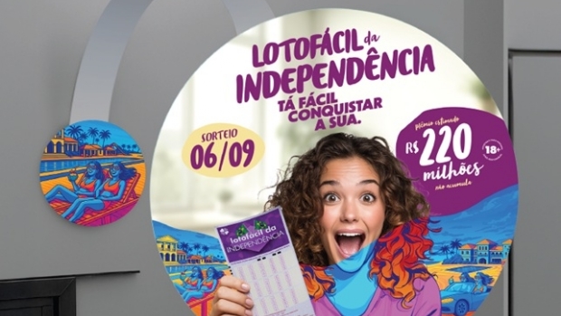 Começam as apostas para a Lotofácil da Independência com prêmio estimado em R$ 220 milhões