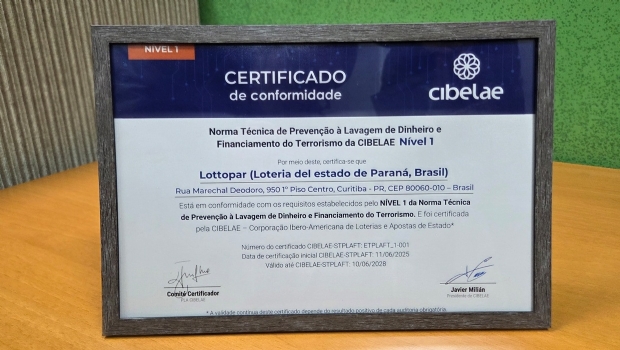 Lottopar recebe certificação internacional em prevenção à lavagem de dinheiro